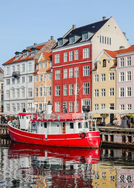 Caféliv og restauranter ved Christianshavns Kanal i København