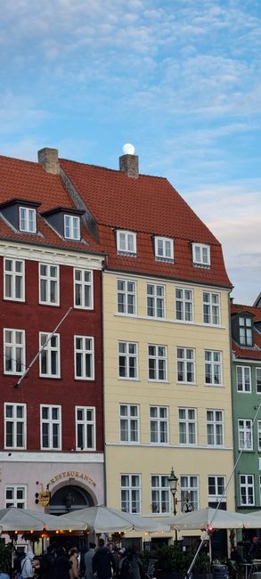 Nyhavn og kanalen i Indre By, København