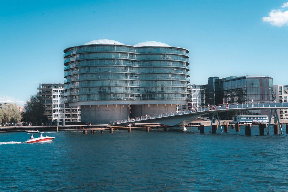 Erhvervsliv og havnefront i Nordhavn, København