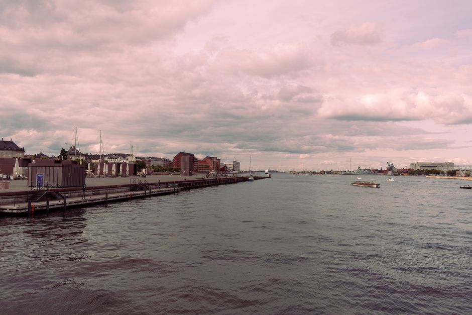 Byggeri og let industri ved havnen i Sydhavn, København
