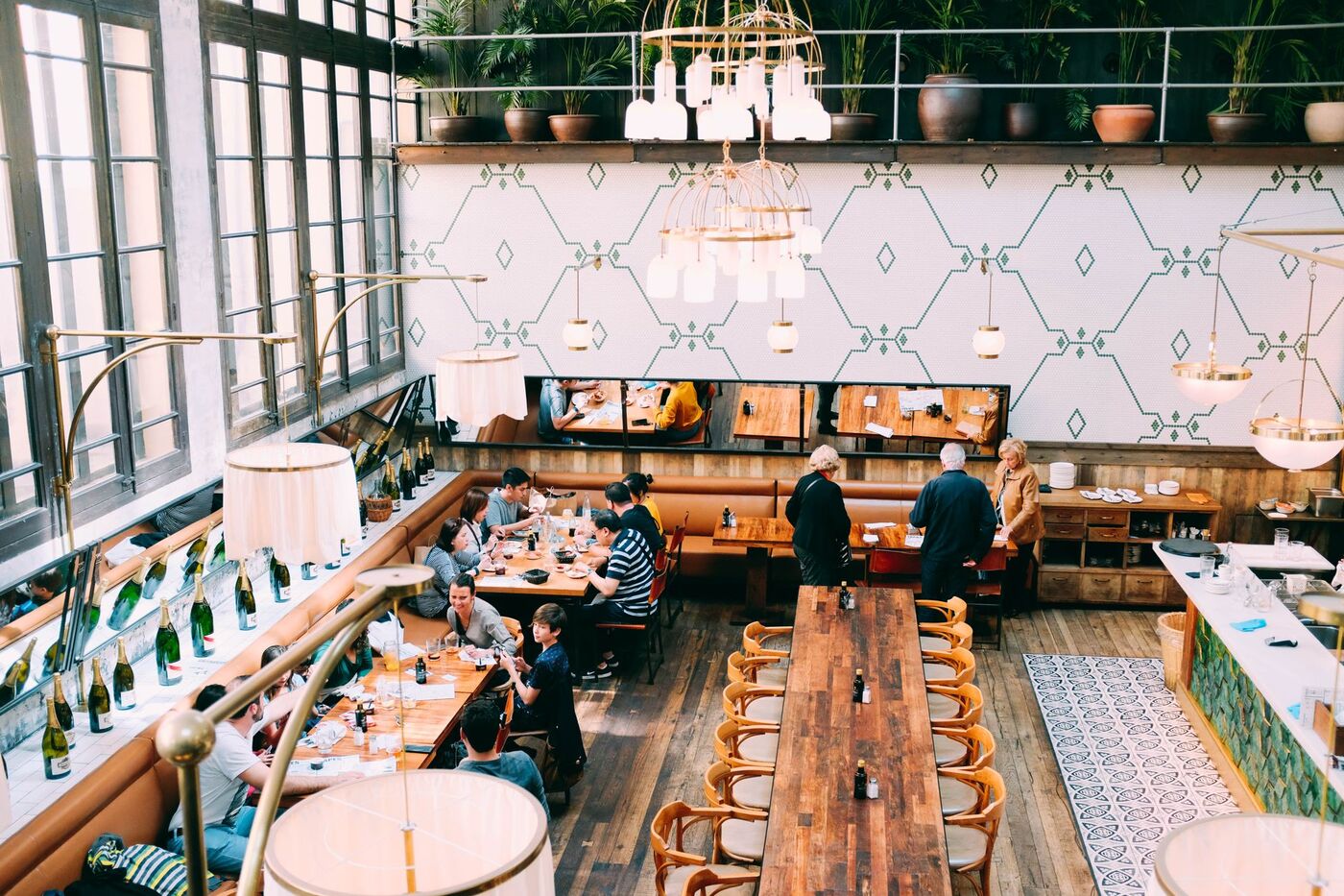 Anretning fra restaurant i København klar til servering